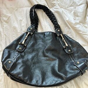 Gucci black patent leather bag